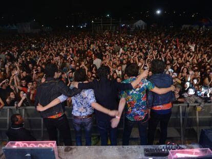 Sidonie se despide tras su actuaci&oacute;n la noche del pasado jueves.