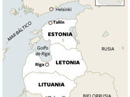 Localizador de los países bálticos