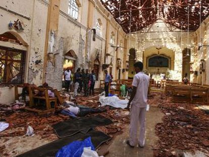 Ocho explosiones se han sucedido el Domingo de Resurrección en cuatro establecimientos hoteleros y tres iglesias, principalmente en Colombo