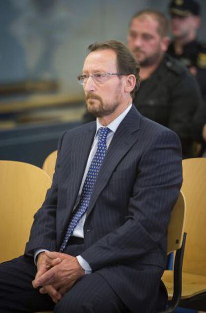 Marcial Dorado, durante su juicio en la Audiencia Nacional.