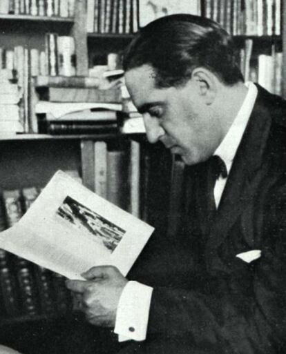 Gregorio Marañón, en su biblioteca, en una imagen de 1931.