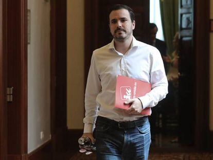 Alberto Garzón, en el Congreso.