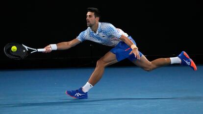 Djokovic, durante la final.