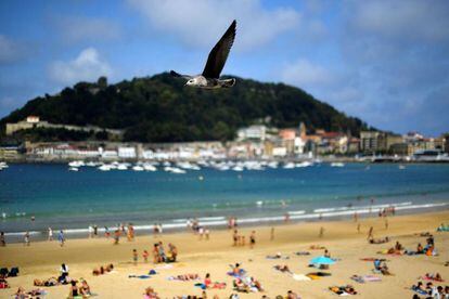Playa de la Concha, en San Sebastián.