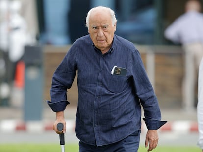 Amancio Ortega, fundador del grupo Inditex, el 15 de julio durante un concurso hípico en Arteixo (A Coruña).