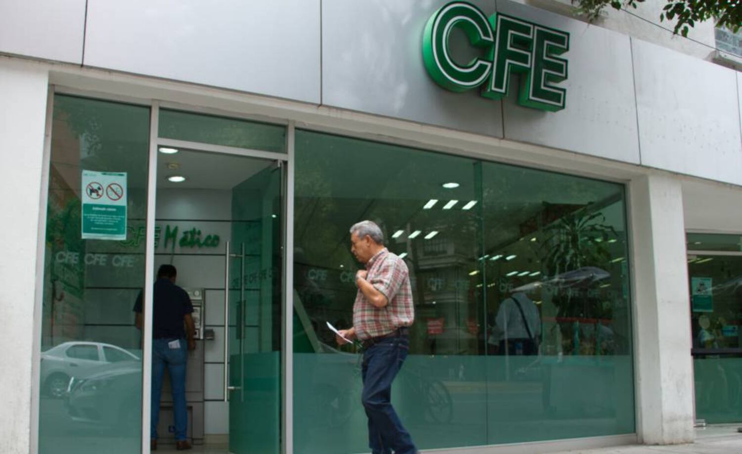Una oficina de la Comisión Federal de Electricidad en Ciudad de México.