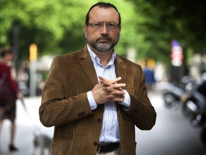 El escritor colombiamo William Ospina, en Barcelona en 2013.