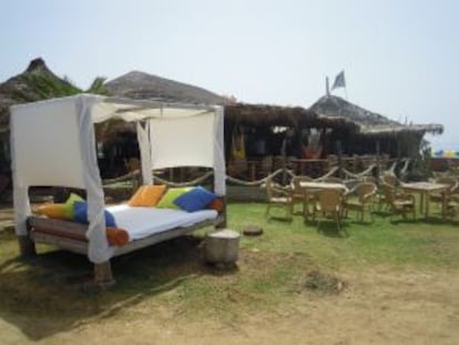 La Cabaña de Bolonia, en la playa gaditana de Bolonia.