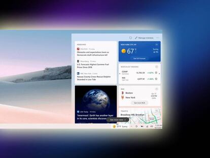 Windows 10: el tiempo y las noticias llegan a la barra de tareas