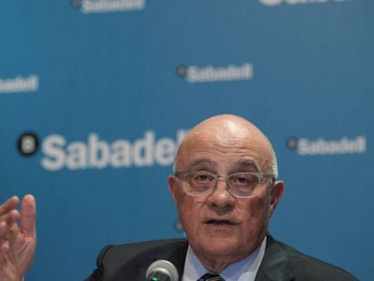 El presidente del Banco Sabadell, Josep Oliu.