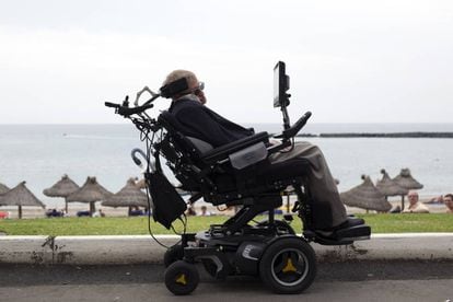 Stephen Hawking, el verano pasado en Tenerife