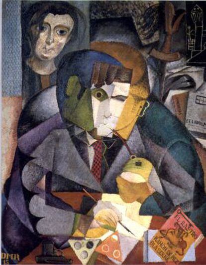 Retrato de Ramón Gómez de la Serna de Diego Rivera.