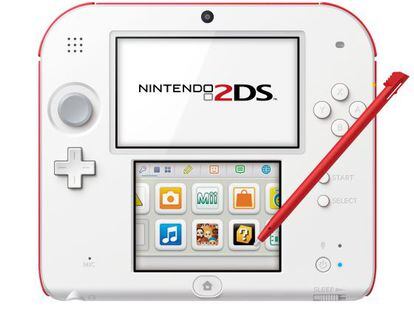 La consola plana Nintendo 2DS.