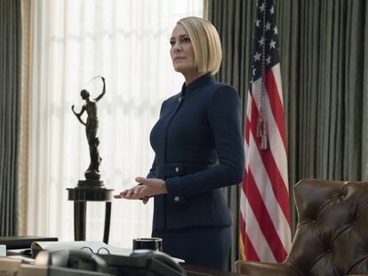 Robin Wright, en la sexta temporada de 'House of Cards'.