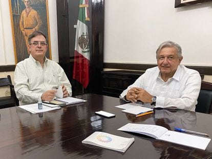 López Obrador y el canciller Marcelo Ebrard hablaron por teléfono con el presidente electo Joe Biden desde la ciudad de Valladolid (Yucatán).