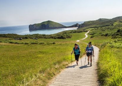 El Camino de la Costa a su paso por Asturias.