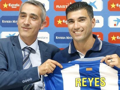 Reyes, en su presentaci&oacute;n como jugador del Espanyol.