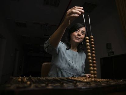 Charo Rodríguez en la Residencia Internado San Ildefonso.