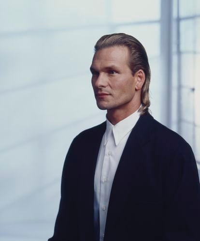 Actor Patrick Swayze, photographed in Los Angeles in 1989.