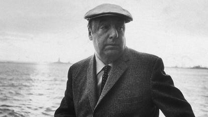 Pablo Neruda, retratado durante una visita a Nueva York en 1966.