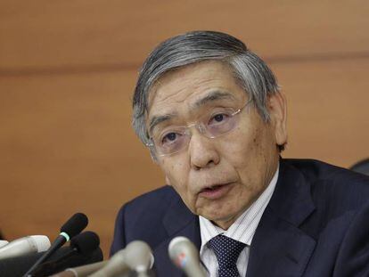 El gobernador del Banco de Japón, Haruhiko Kuroda.