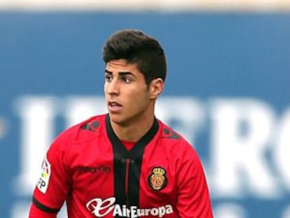 Asensio, en un partido con el Mallorca.