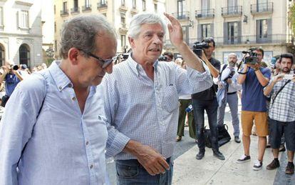 El l&iacute;der de S&uacute;mate, Eduardo Reyes, en el Palau de la Generalitat.