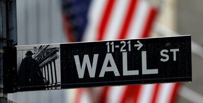Cartel de Wall Street, en Nueva York.