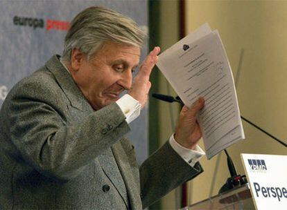 Trichet, en una conferencia en Madrid.