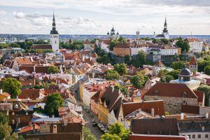 Vista del centro histórico de Tallín, en Estonia.