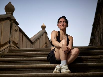 Nuria Márquez, alumna de Formación Profesional, fotografiada el jueves en Granada, donde estaba de vacaciones.