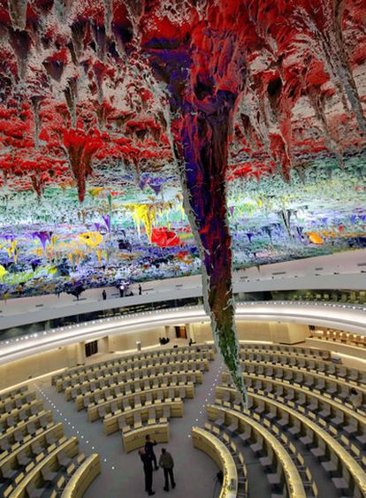 Creada por el artista Miquel Barceló, es la segunda sala decorada por un español en la sede ginebrina de la ONU