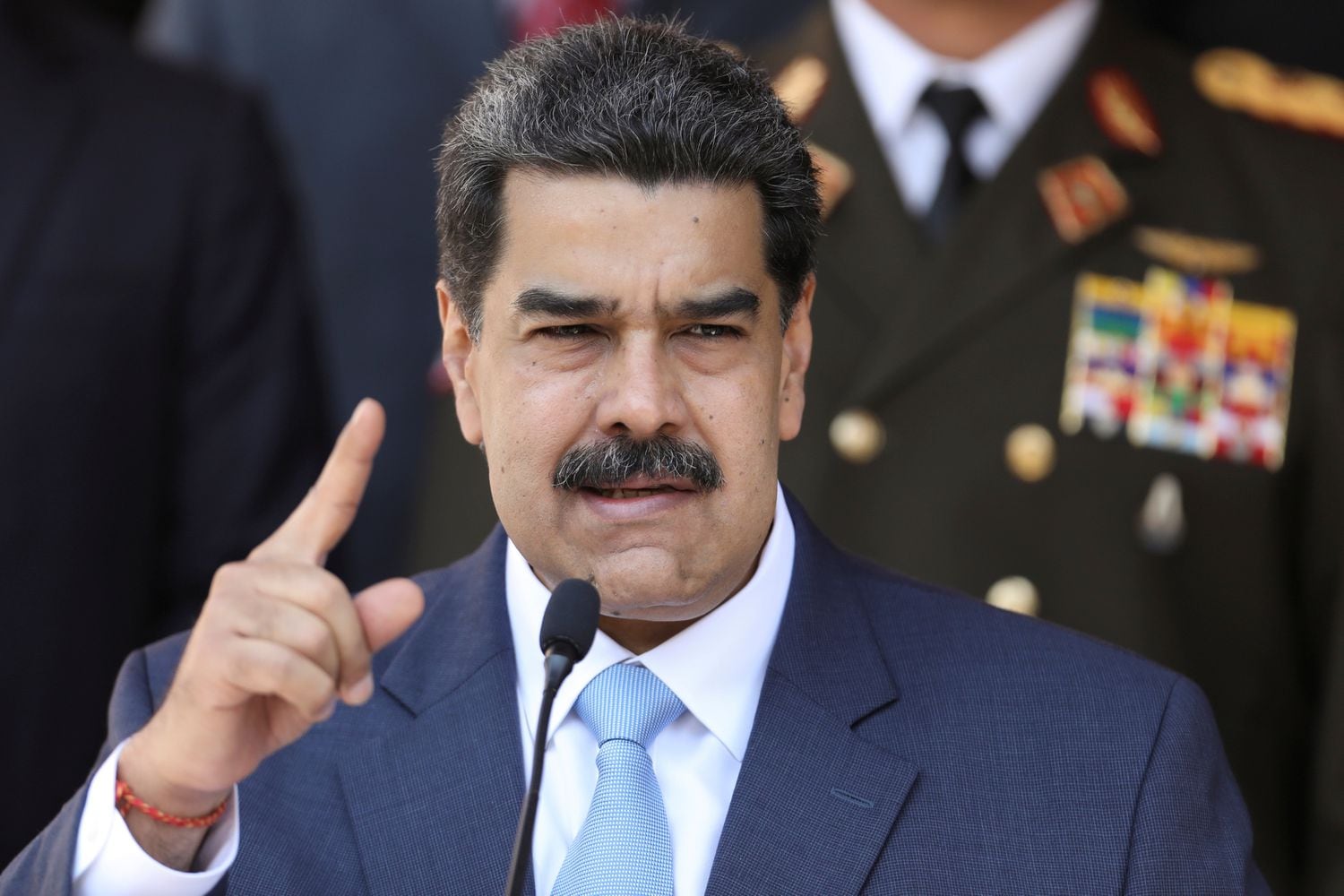 Nicolás Maduro en conferencia de prensa en Caracas el pasado mes de marzo.