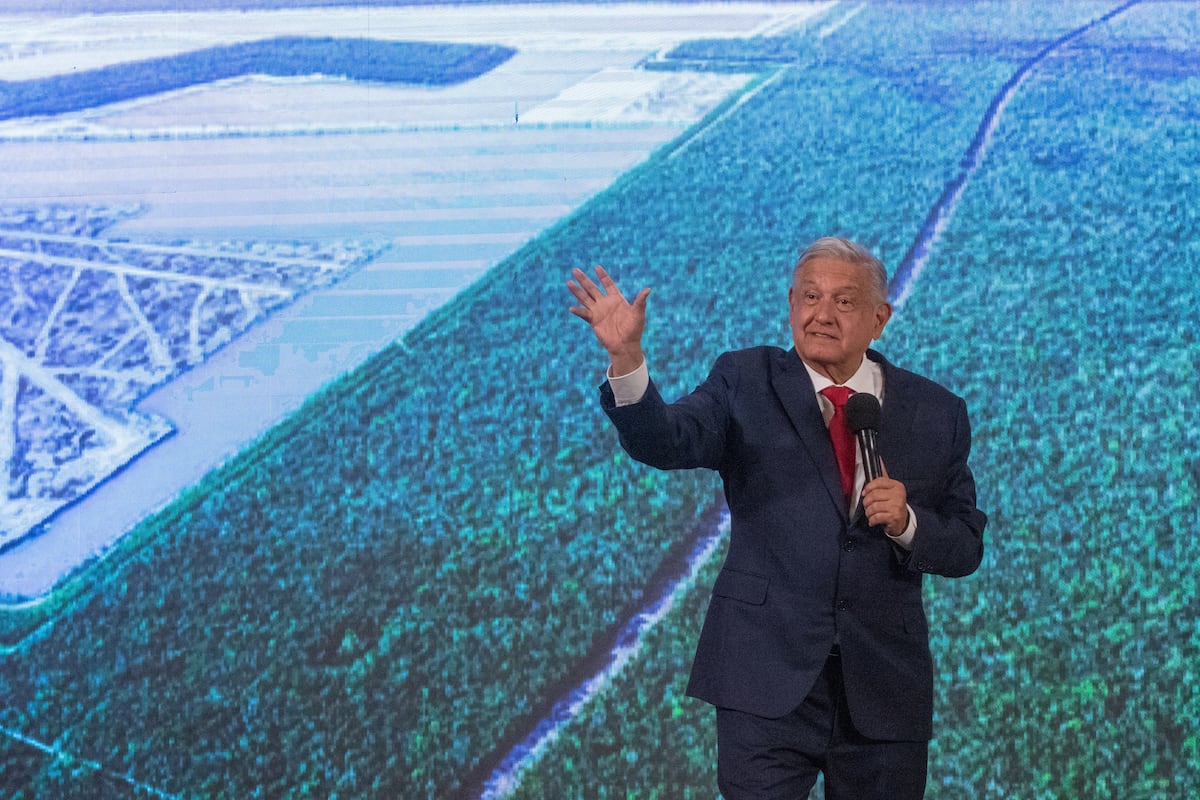 López Obrador insiste en que las obras del Tren Maya no se detendrán pese a la orden de un juez de suspender la deforestación en cuatro tramos