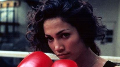 Jennifer Lopez, en la película 'Asalto al tren del dinero, de 1995.