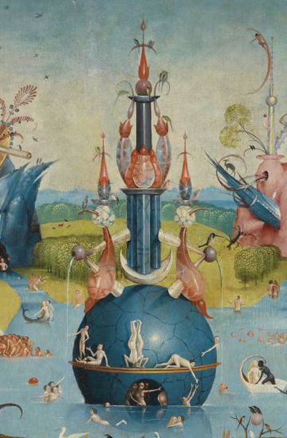 Fuente, detalle del panel central de 'El jardín de las delicias', obra de El Bosco.