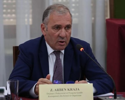 Arben Kraja, head of the Albanian Organized Crime Prosecutor's Office.