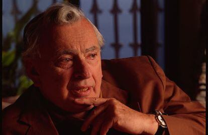 El escritor Gore Vidal, en su casa de Ravello (Italia) en febrero de 1995.