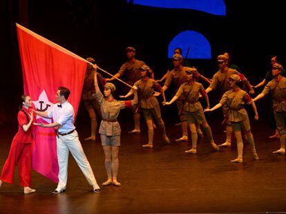 Una escena del espectáculo del Ballet Nacional de China.