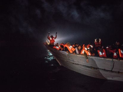 Despite winter weather and rough seas migrants and refugees are continuing through December to attempt the perilous crossing from Libya to mainland Europe.