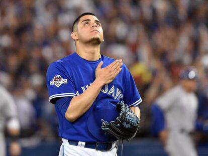 El pitcher mexicano Roberto Osuna.