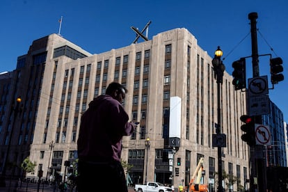 Sede de la plataforma X, anteriormente conocida como Twitter, en el centro de San Francisco, California, EE UU.