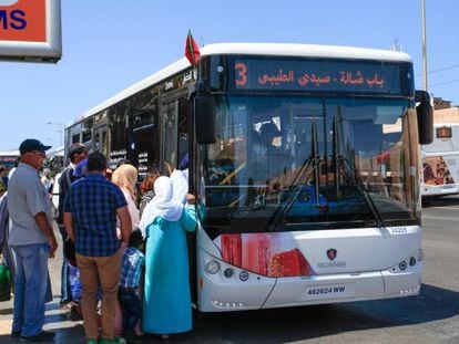 Autobuses de Alsa en Rabat. La empresa integrada en National Express empezó su expansión en la nación vecina.