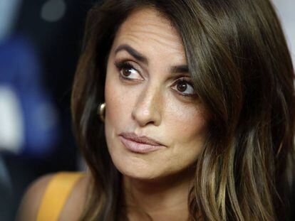 La actriz Pen&eacute;lope Cruz, anoche en el estreno del documental &#039;Soy uno entre cien mil&#039;.