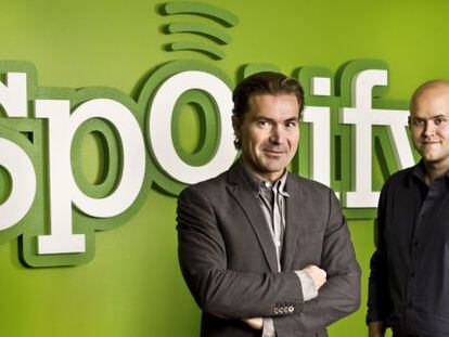 Daniel EK y Mart&iacute;n Lorentzon, fundadores de Spotify