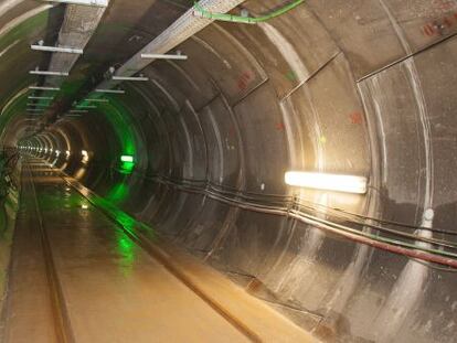 T&uacute;nel de 8,5 kil&oacute;metros de la interconexi&oacute;n el&eacute;ctrica por los Pirineos.