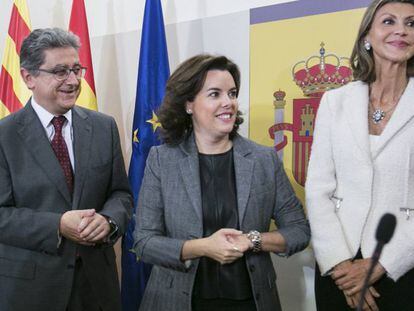 Enric Millo, nou delegat del Govern espanyol, Soraya Sáenz de Santamaría i María de los Llanos de Luna.