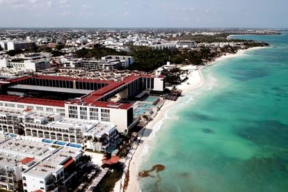 Imagen aérea de Playa del Carmen, en Quintana Roo.