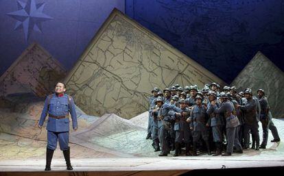 Javier Camarena, en el escenario del Teatro Real. 