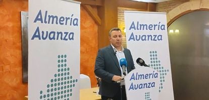 Pepe  Montoya anuncia el lanzamiento de Almería Avanza el pasado 17.